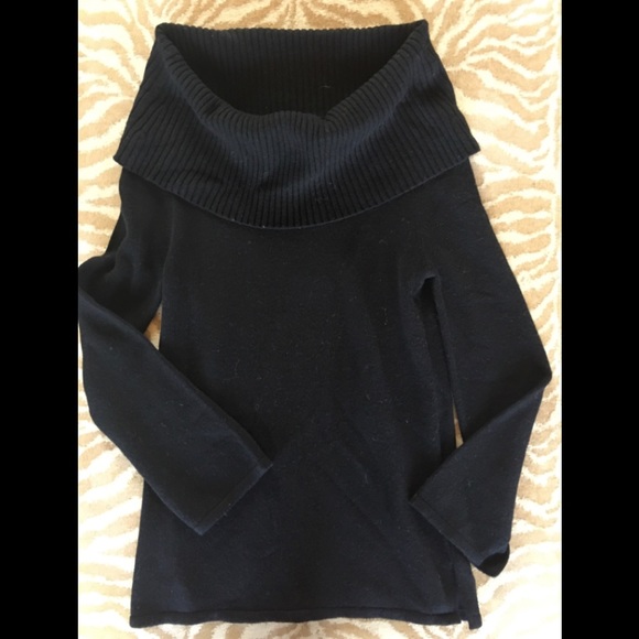UGG Rhodyn Black Off the Shoulder Cozy Sweater - Picture 3 of 5